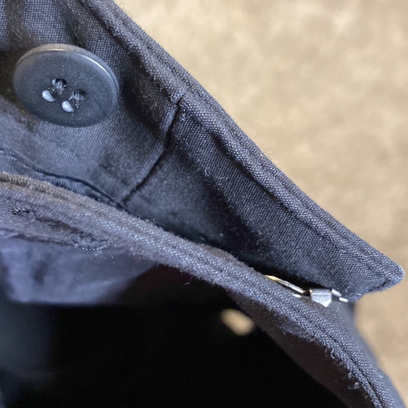 Club Monaco Women's Black Mid-Rise Classic Tapered Leg Ankle Pants 4 - Picture 9 of 9